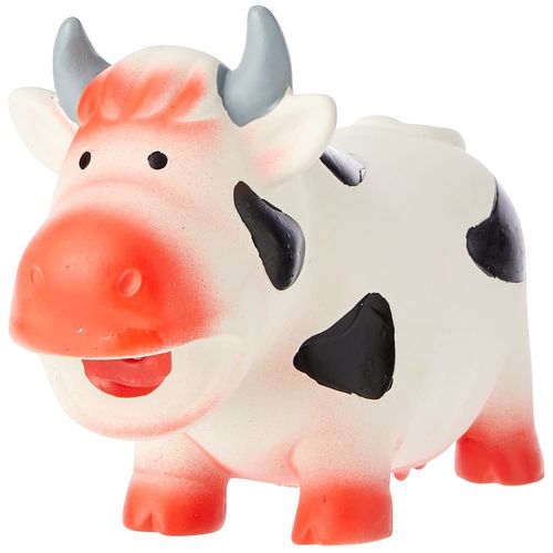 Rosewood Grunters Latex Cow, white/black