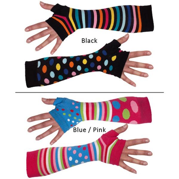 Brightly Coloured Arm Warmers, Multi, Child