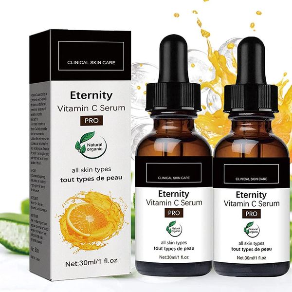 Eternity Vitamin C Serum, 2 Pcs Eelhoe Vitamin C Serum for Face Dark Spots, Eelhoe Collagen Boost Anti Aging Vitamin C Serum