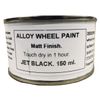 1 x 150ml Matt Black Alloy Wheel Paint