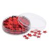 eBuyGB Star Table Confetti, Red, Pack of 10
