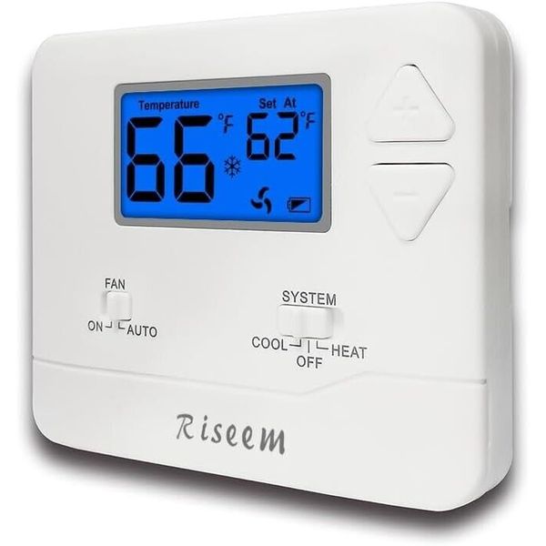 Digital Non-Programmable Thermostat for Home Single-Stage Systems,1 Heat/1 Cool