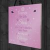 RED OCEAN Friendship Sign Best Friends are Like Stars Love Hanging Wall Plaque Gift Thank You Present