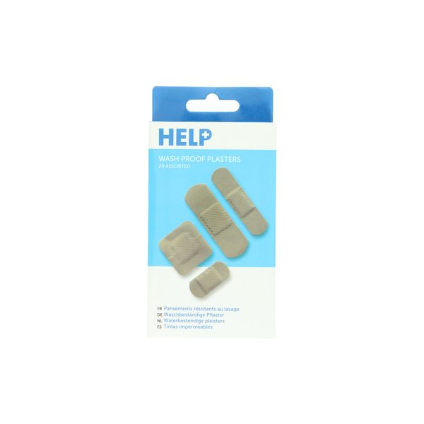 Manicare Help Assorted Washproof Plasters, Pack of 20 in various Sizes