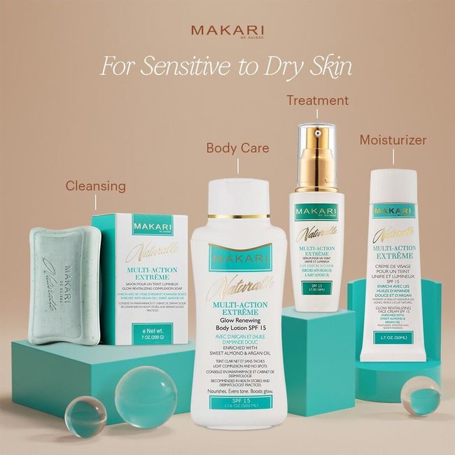 Makari Naturalle  Extreme  4pcs Set – Lightening, Toning & Moisturizing