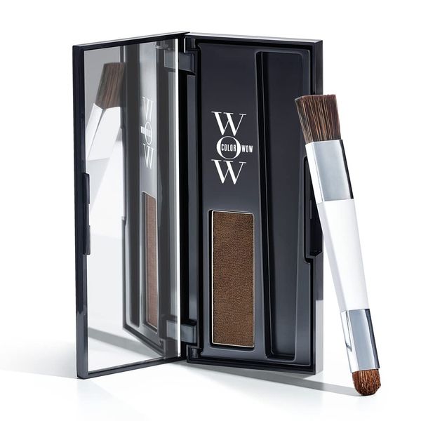 Color Wow Root Cover Up Ansatzpuder, Haar Concealer Kaschieren vom Haaransatz für Frauen & Männer, Haaransatz Puder mit wasserfester Rezeptur perfektes Finish, mittelbraun, 2.1g