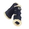 Eskadron Fauxfur Mesh Gamaschen Basic in Navy, Größe:L