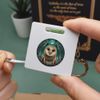 'Happy Barn Owl' Keyring Tape Measure/Spirit Level Tool (KM00041688)