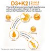 Vitamin D3 K2 Softgel Capsules Extra Strength D3 K2 Supplements 3 Months Supply