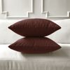 Plum Textured Throw Pillow Cover 18x18