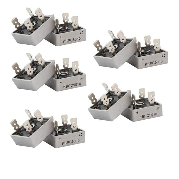 KBPC5010 50A 1000V square full bridge rectifier bridge stack flat bridge four pin direct insertion 10pcs