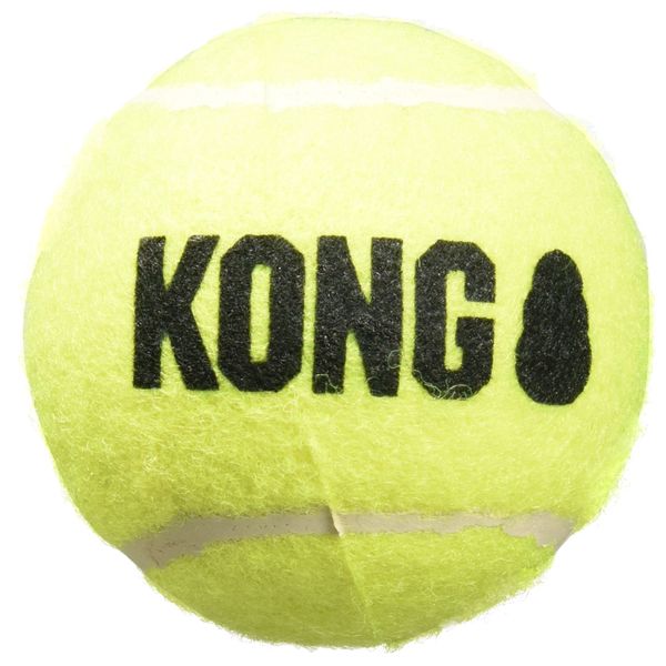 KONG Air Dog Squeakair Dog Toy Tennis Balls, Medium, (Pack of 3)