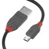 LINDY 36733 2 m Anthra Line USB 2.0 Type A to Micro-B Cable - Black