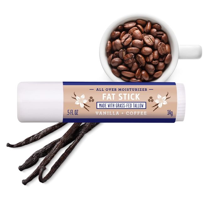 FATCO Fat Stick and All Purpose Moisturizing Stick for Dry Areas on Your Face, Lips, and Body – Vanilla + Coffee (0.5 oz)