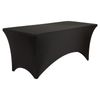 Hartleys 6ft Folding Table and Black Stretch Tablecloth