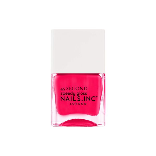 Nails.INC 45 Second Speedy Gloss Nail Polish, Quick Drying and Long Lasting Nail Color, Formulated to Strengthen Nails and Extend Wear Time, Cruelty Free, Vegan, No Bad Days in Nottinghill