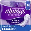Discreet Inkontinenz-Einlagen Long Plus Pads Damenbinden 8 STÜCK x 3 Packungen