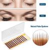 False Eyebrow Extension, EyesFalse LashesMixed Brown Fake Eyebrow Enhancer Individual Eyebrows 5-8mm