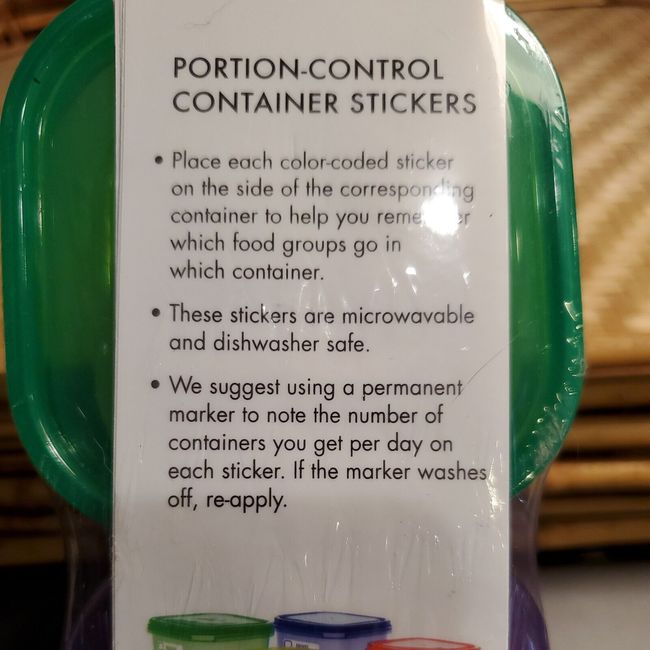 LABELS for the 21 Day Fix Portion Control Containers 