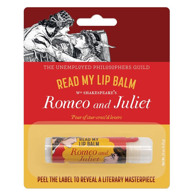 Read My Lips Lip Balm - Full Text of Romeo & Juliet Balcony Scene Under Label - Made in the USA