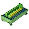 DIN Rail Mount 30Amp 48V 2x12 Position Screw Terminal Block Distribution Module