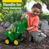 TOMY Big Scoop John Deere Tractor Toy with Loader - Officially Licensed John Deere Tractor Toys - 15 Inch - Toddler Sand Toys Ages 3 Years and Up
