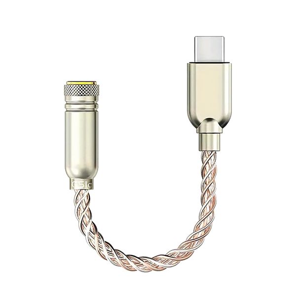 3APLUS Conversion Cable, Audio Cable, Type-C (Male) to 3.5mm (Female) Earphone Jack Conversion Single Crystal Copper OCC
