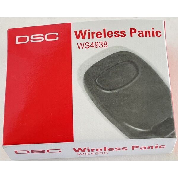 DSC WS4938 Single Button Wireless Transmitter Panic Remote with Neck Strap Clip