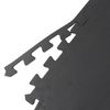 12 Tile Puzzle Exercise Mat 1/2'' Thick Interlocking Foam Gym Flooring Mat Black