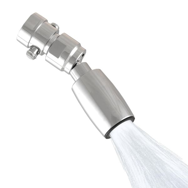 Fixed RV Shower Head with On Off Switch (Plumbing Code Compliant) - Solid Metal Construction - High Sierra's High-Efficiency RV Showerhead - 1.5 GPM - Chrome