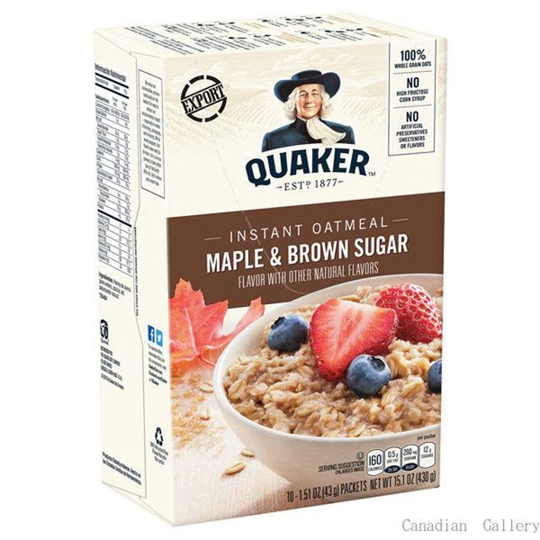 Quaker Instant Oatmeal Maple & Brown Sugar- Pack of 6