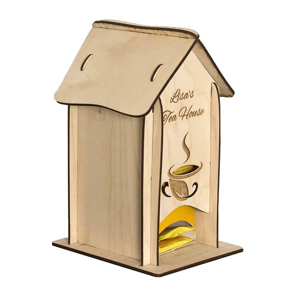 Personalized Tea House Tea Bag Holder/Dispenser