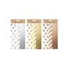 Tissue Paper Pack - 3 Sheets Metallic Foil Shiny Present Christmas Gifts Wrap