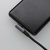kenable Right Angle USB-C to USB-C Cable, 100W Fast Charging, 1m Braided Lead, Black