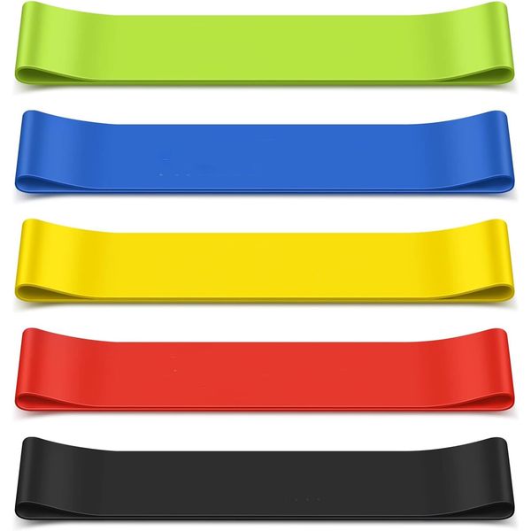 COMFORTIS Training Tubes, Set of 5, Resistance Bands, Strength Training, High Strength, Fitness Bands, Elastic Bands