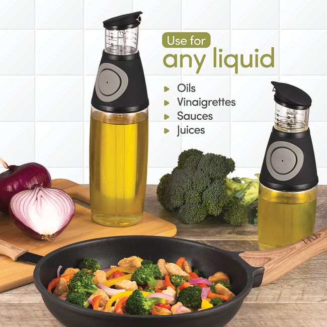 400ml Olive Oil Dispenser Bottle, Glass Oil and Vinegar Dispenser Set Oil  Container for Kitchen 