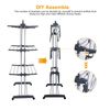 Folding Clothes Drying Rack Stainless Steel Laundry Rack Storage Stand Portable