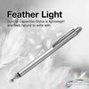 BoxWave Stylus Pen Compatible with Omron Basic Programable Terminal TW00B - DualTip Capacitive Stylus, Fiber Tip Disc Tip Capacitive Stylus Pen - Metallic Silver