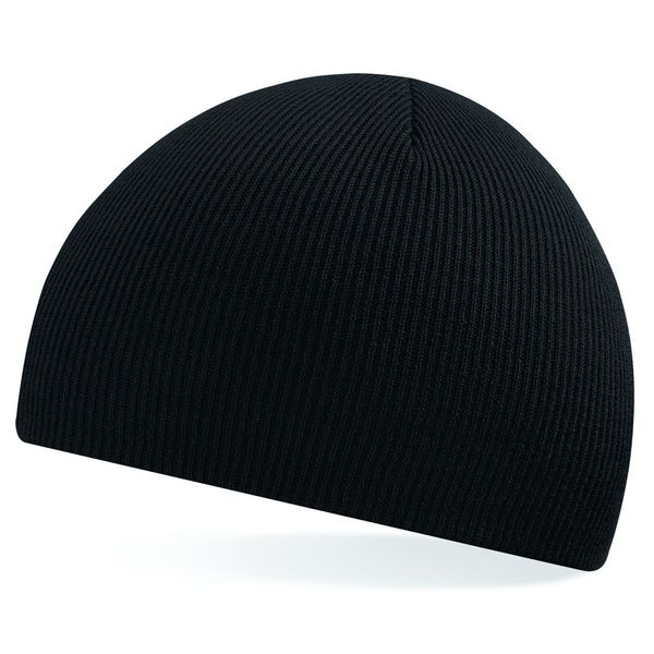Beechfield B44 Acrylic Knitted Beanie Black