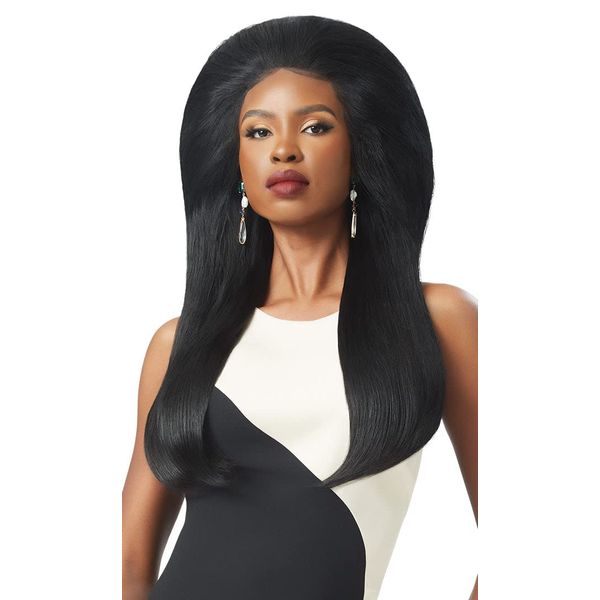 Velvet Remi Human Hair Weave - Yaki Weaving (10 inch, 1 - Jet Black)