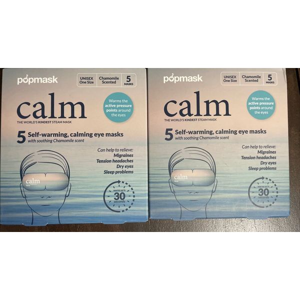 New Popmask Calm Self-Heating Eye Mask - Chamomile - 10ct