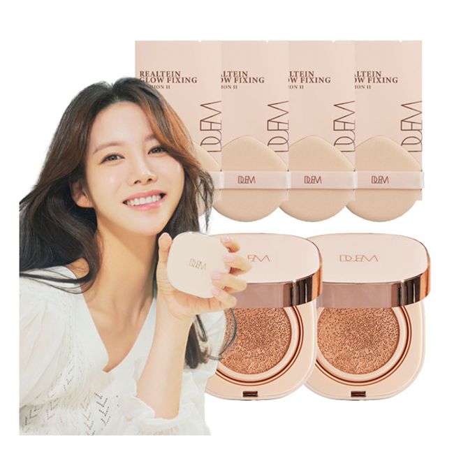 [Duem] Lotte Exclusive/ Realtane Glow Cushion Season 2 [2 Originals + 4 Refills]/ SNS Hot Sold Out Collagen