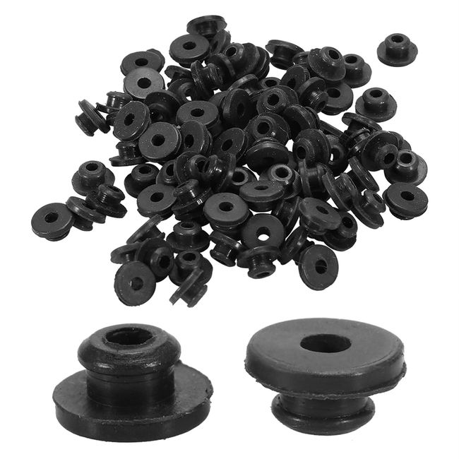 Tattoo Grommets, 100Pcs Tattoo Rubber Grommets Soft Silicone Tattoo Needle Grommets Nipples for Tattoo Machine Accessories Parts 4.5mm Inner Diameter