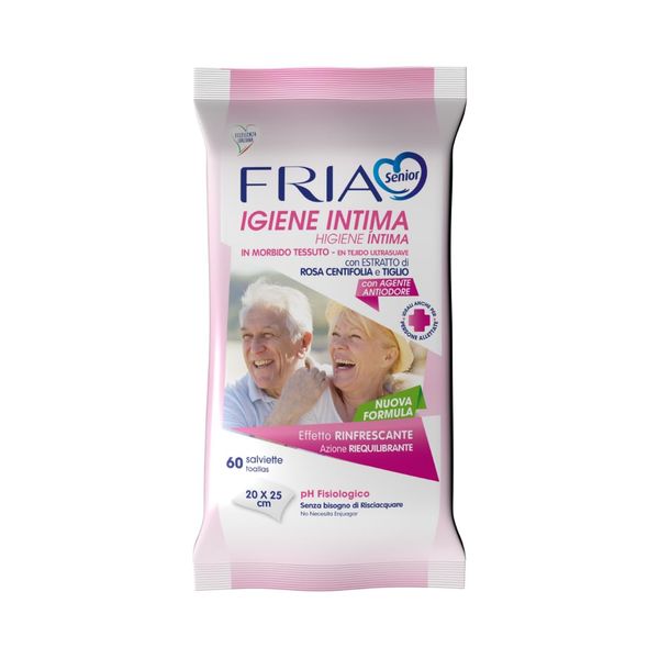 Fria Intima-Senior Hygiene Wipes Pack of 60