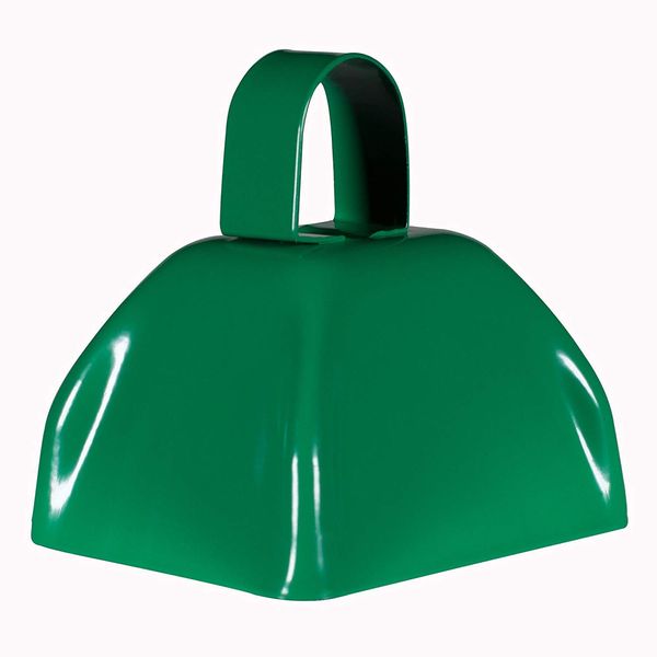 Windy City Novelties Metal Cowbell Novelty Noise Makers - 3 inch - 12 Pack - Green