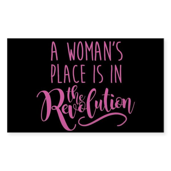 CafePress Womens Place Revolution Rectangle Bumper Sticker Car Decal
