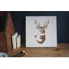 Stencil1 Winter Christmas Stencils (Antlered Deer Stencil 8.5" x 11")