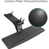 Height Adjustable Mouse & Keyboard Tray under Desk, 28X10'' Large Slide Out Swiv