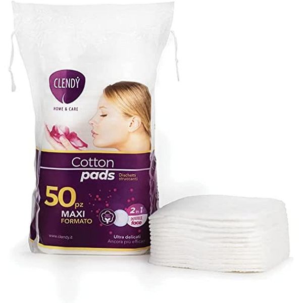 Clendy 103050 Maxi Makeup Pads Pack of 50