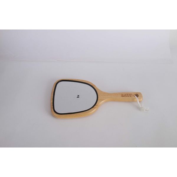 Bass Brushes Lrg Wood Hand Mirror, 1 EA